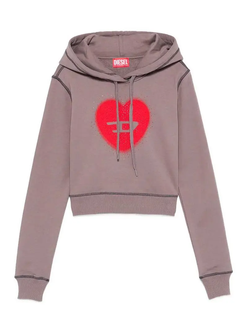 Maglione con cappuccio F-Slimmy-Hood-S5 Grigio