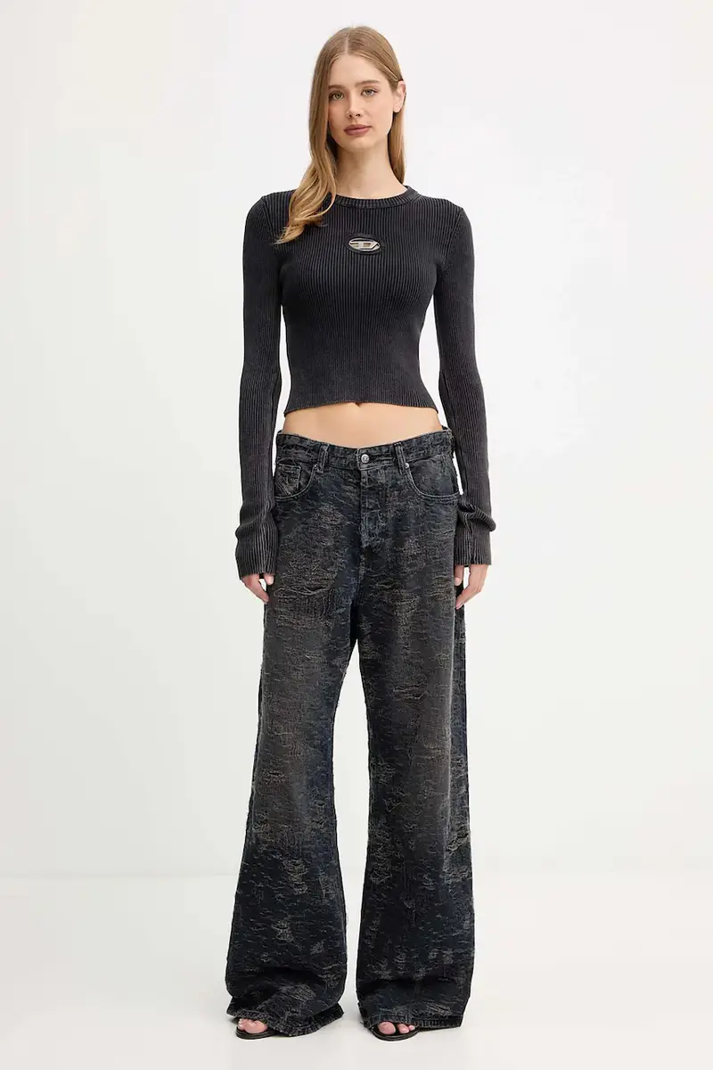 maglione in cotone ANCHOR-A donna colore nero A14810.0AKBQ miniatura 2