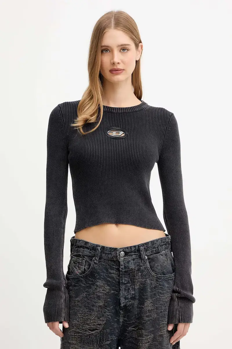 maglione in cotone ANCHOR-A donna colore nero A14810.0AKBQ miniatura 4