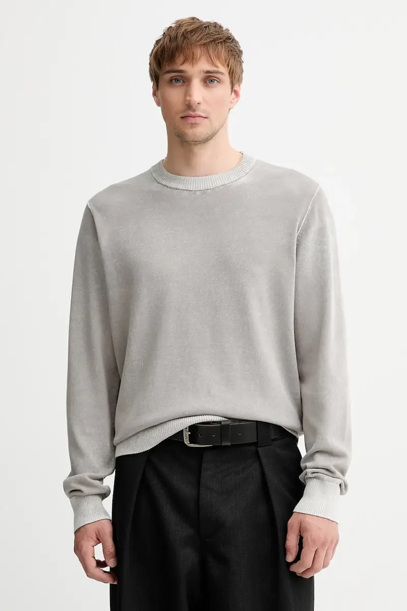 maglione in cotone K-LARENCE-B colore nero A11187.0BEAR Grigio