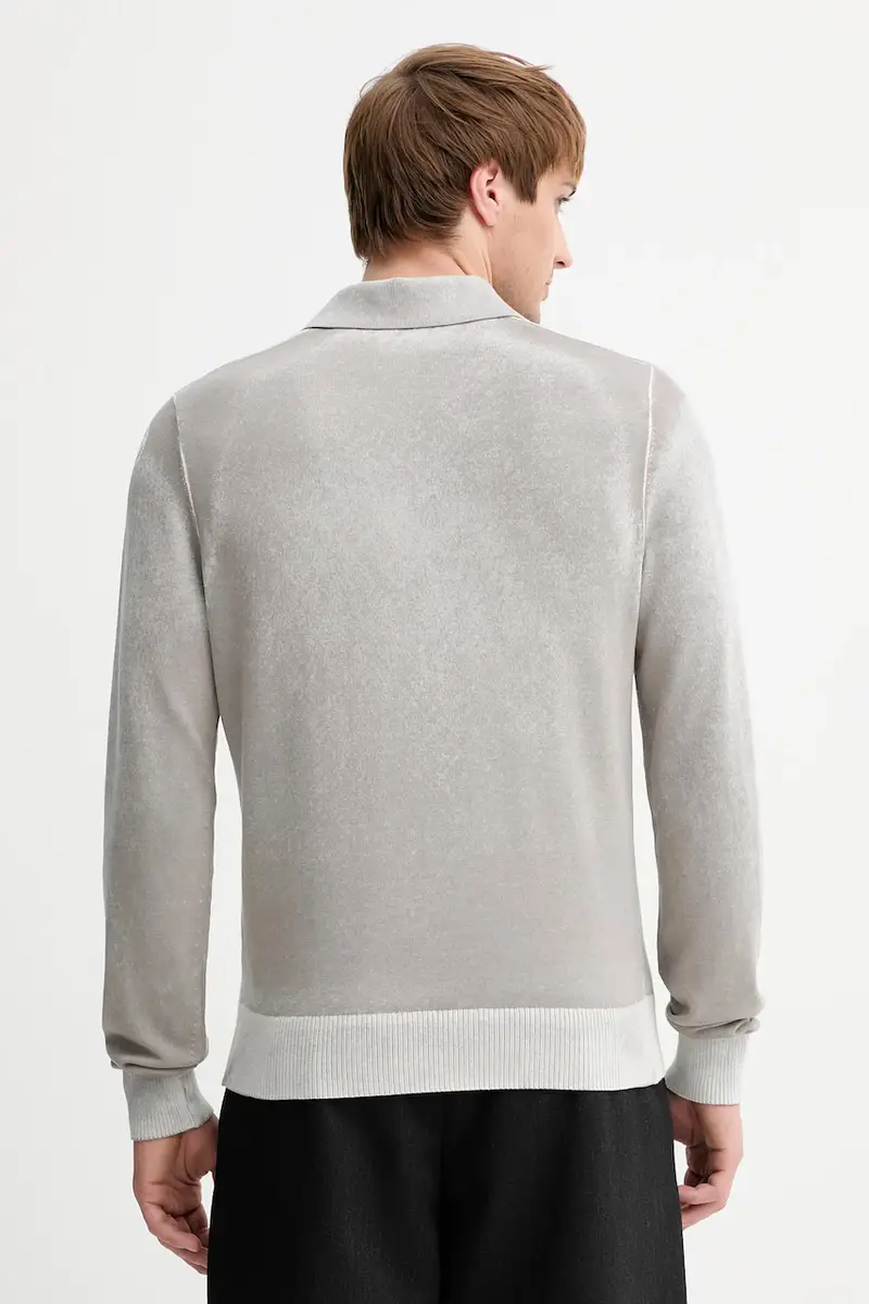 maglione in cotone K-LORENZO uomo colore grigio A14849.0BEAR miniatura 3