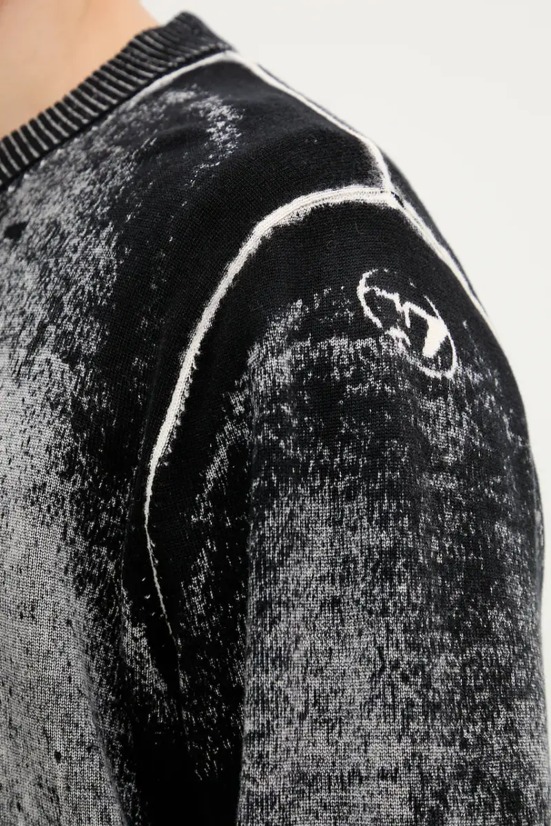 maglione in cotone K-VELI KNITWEAR Grigio miniatura 5