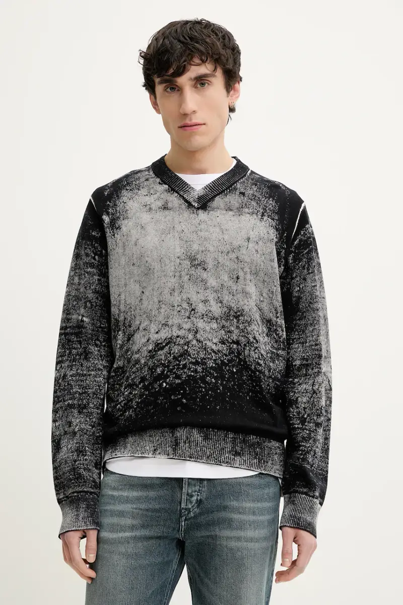 maglione in cotone K-VELI KNITWEAR Grigio