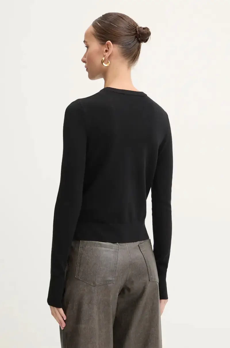 maglione in lana AREESAX donna colore nero A13013.0GEAY miniatura 3