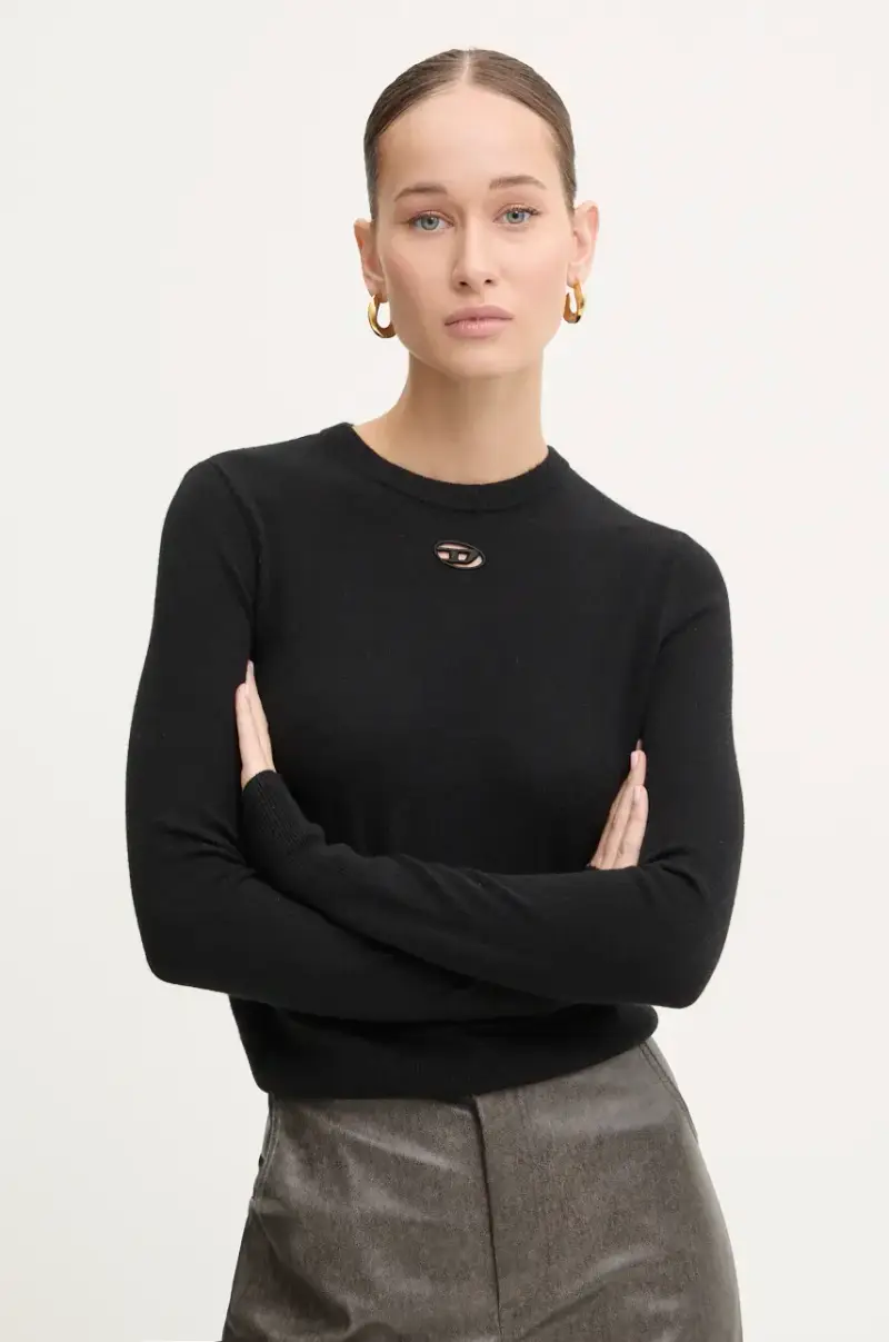 maglione in lana AREESAX donna colore nero A13013.0GEAY