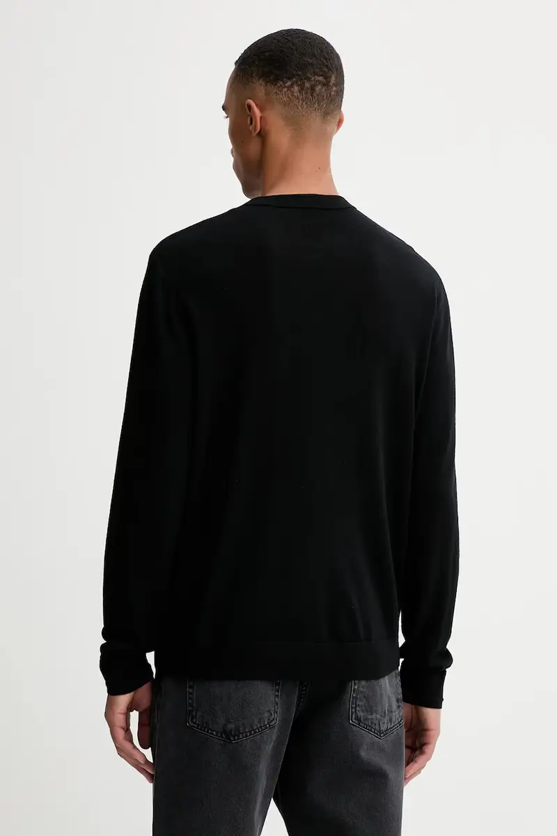 maglione in lana K-VALIAM uomo colore nero A17442.0DCCH miniatura 3