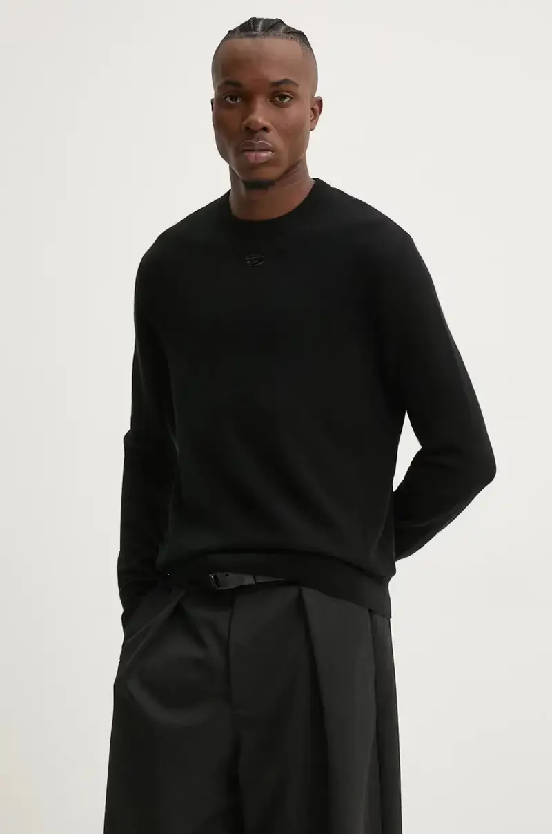 maglione in lana K-VIERI uomo colore nero A12436.0GEAY