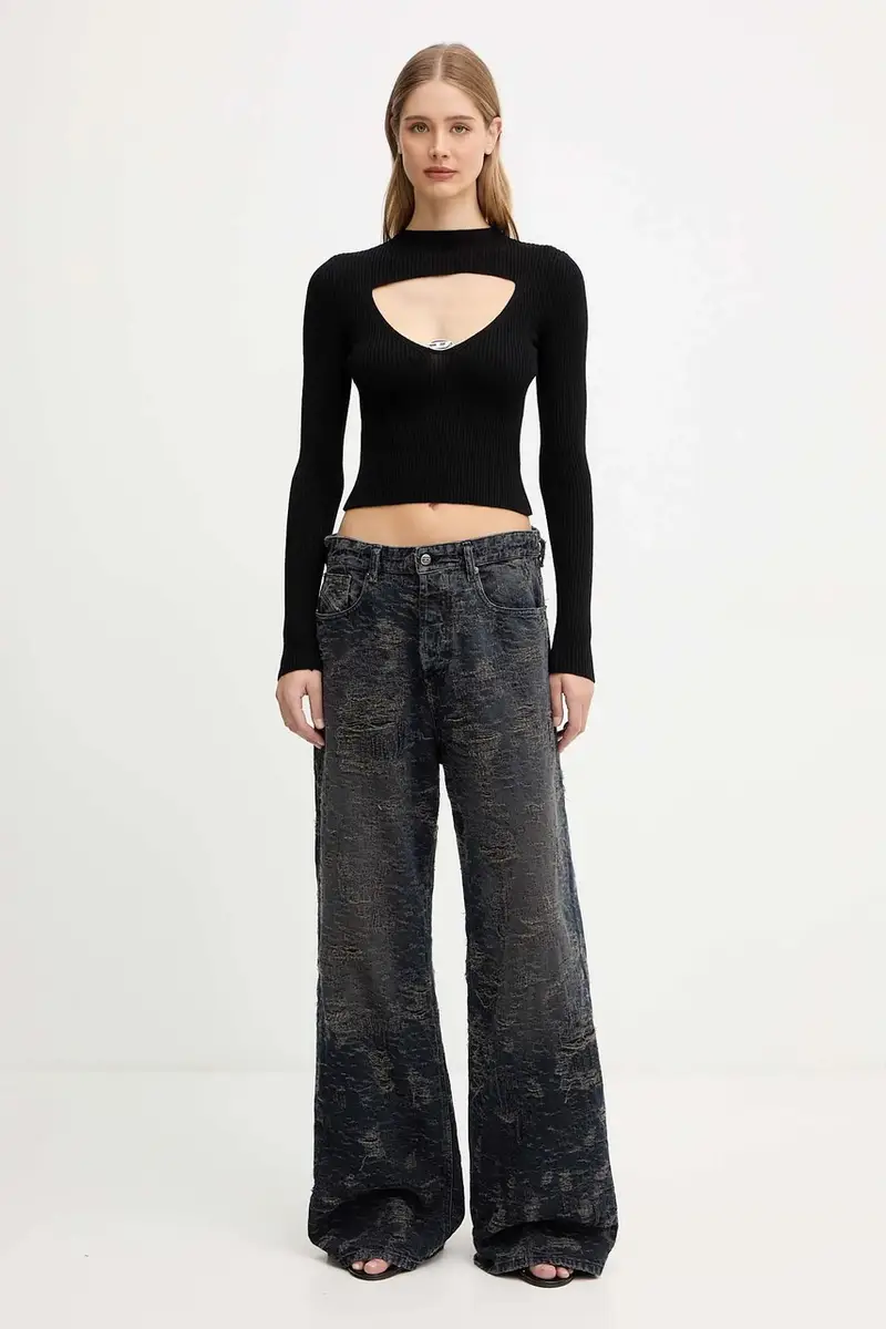 maglione in lana OLINA donna colore nero A18904.0PLBF miniatura 2