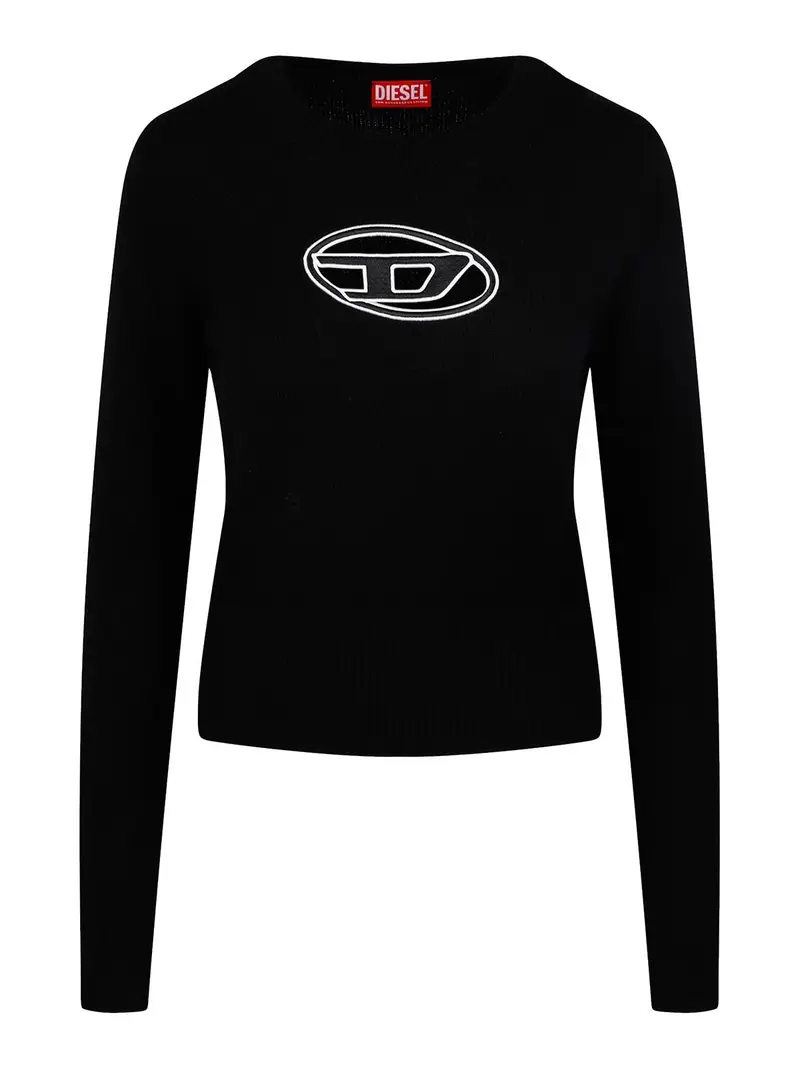 Maglione M-Areesa Con Ricamo Nero