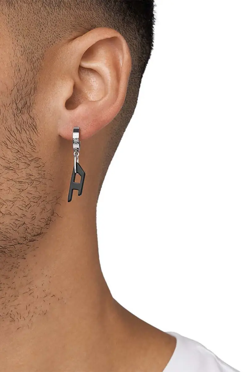 orecchino uomo Argento miniatura 3