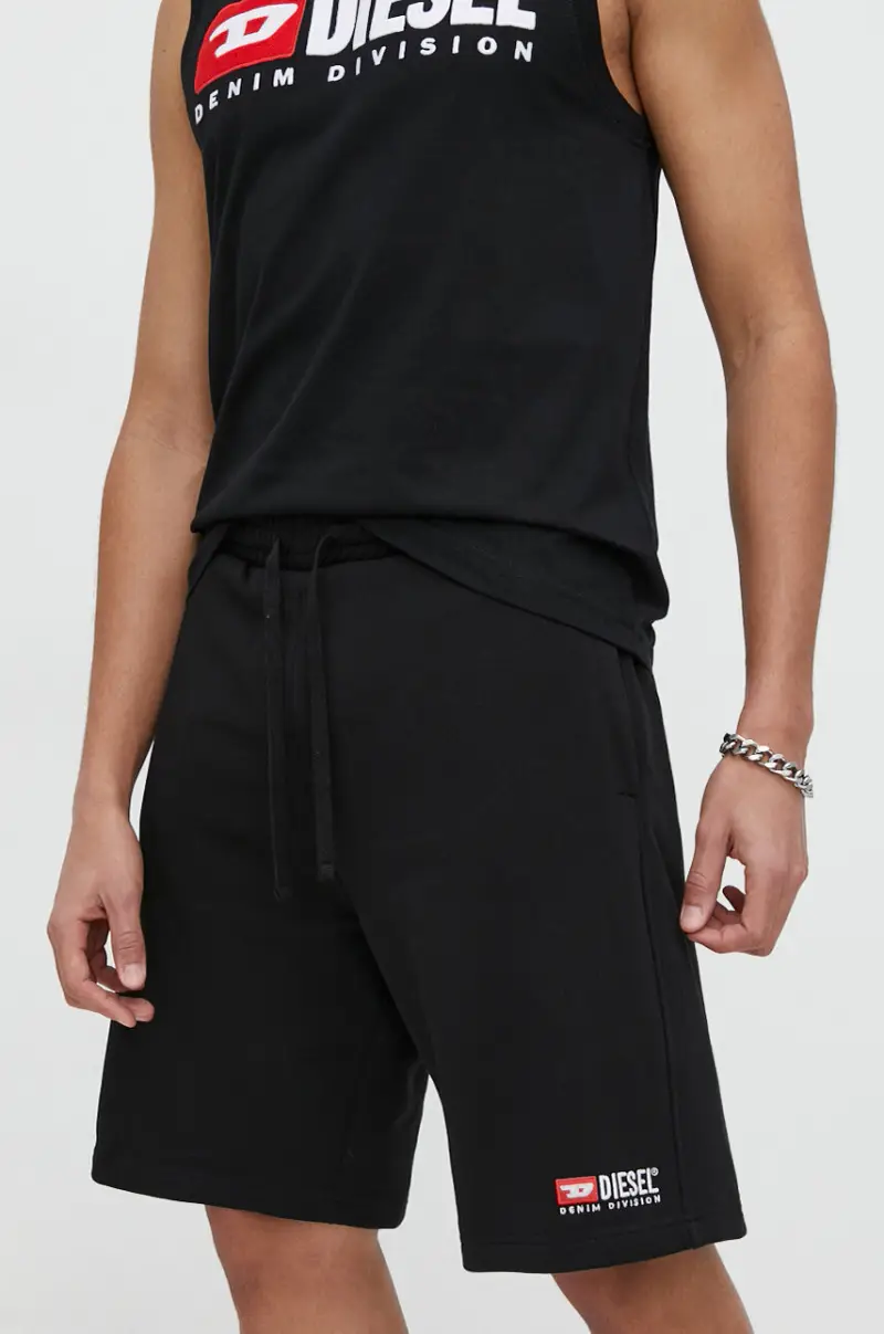 pantaloncini in cotone colore nero