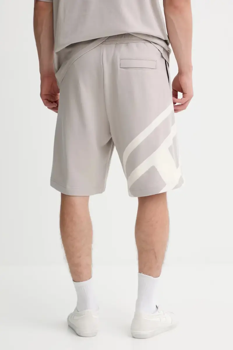 pantaloncini in cotone P-CROW uomo colore grigio A15260.0PJAX miniatura 3