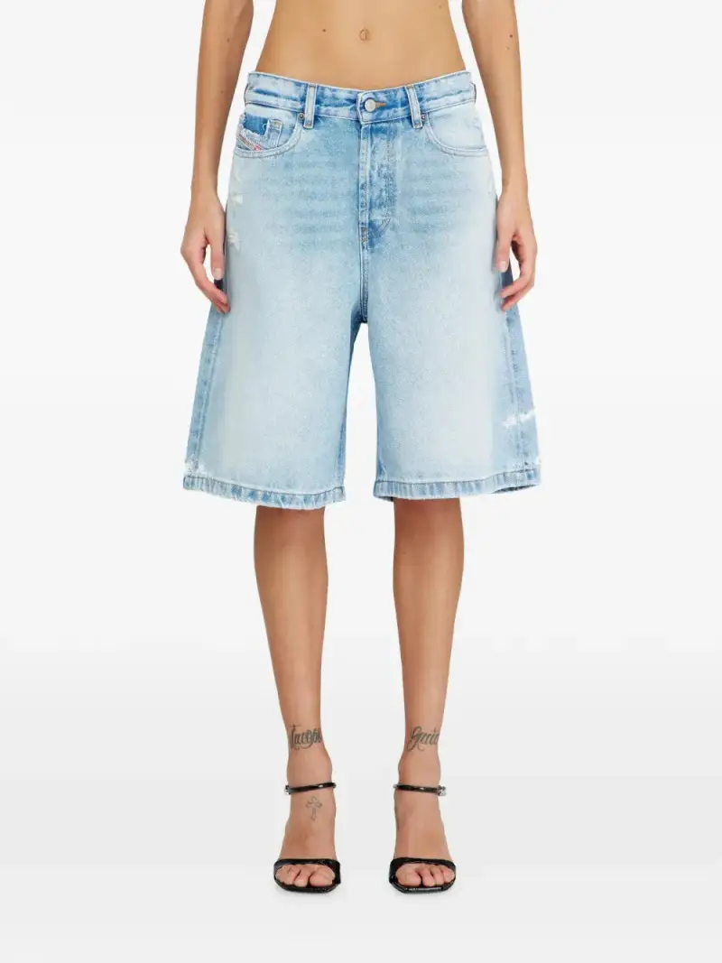 Pantaloncini in Denim BLU miniatura 2