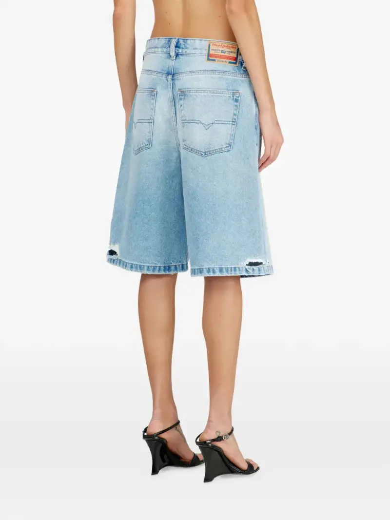 Pantaloncini in Denim BLU miniatura 3