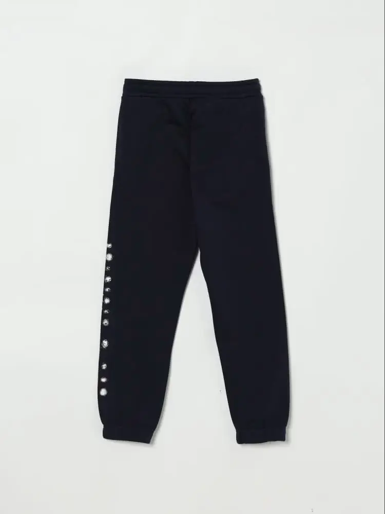 pantalone blu navy bambino con logo miniatura 2