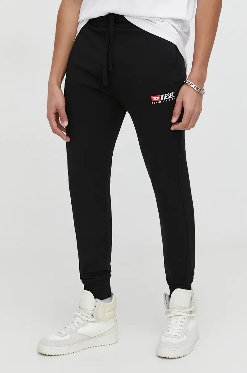 pantaloni da jogging in cotone colore nero