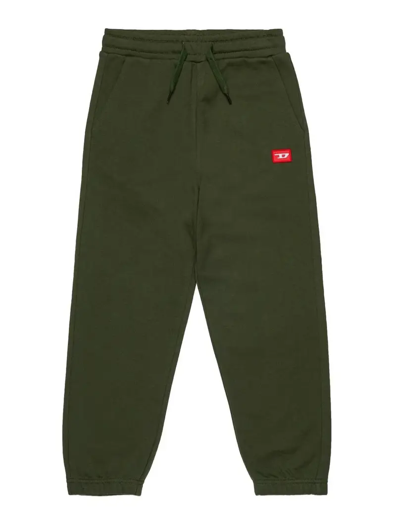 Pantaloni della tuta in cotone verde scuro