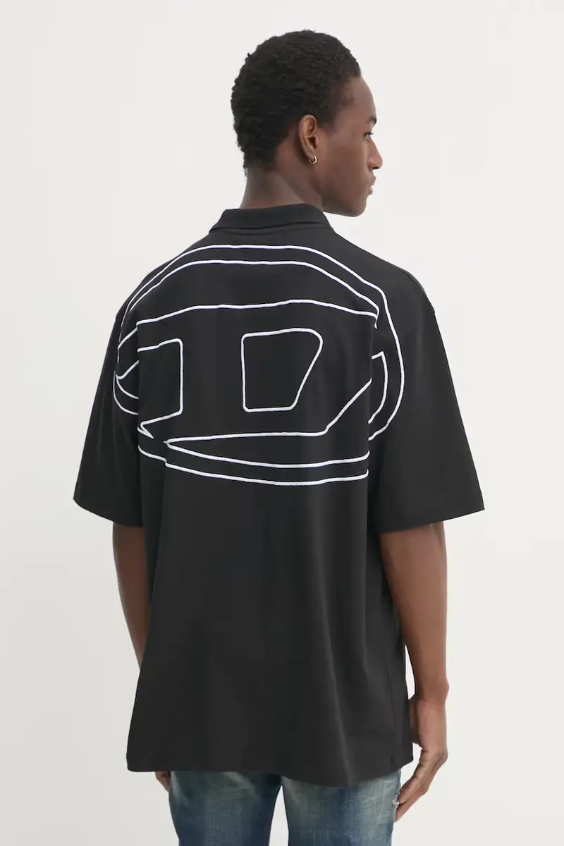 polo in cotone colore nero A10763.0HGAM