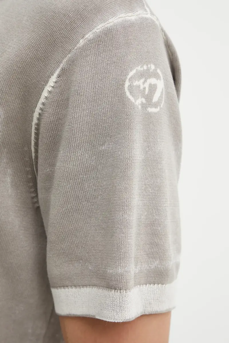 Diesel Polo Uomo Grigio 3249973 miniatura 5