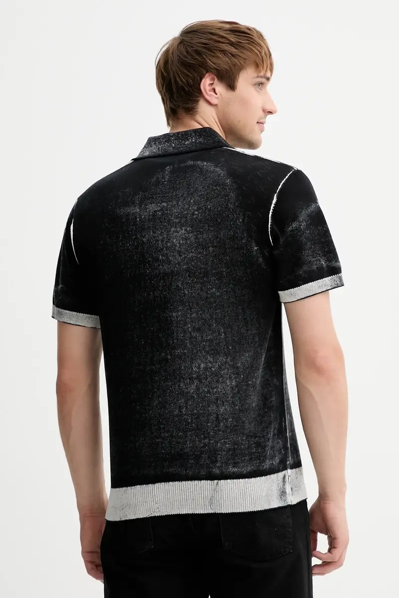 Diesel Polo Uomo Nero 3368231 miniatura 3