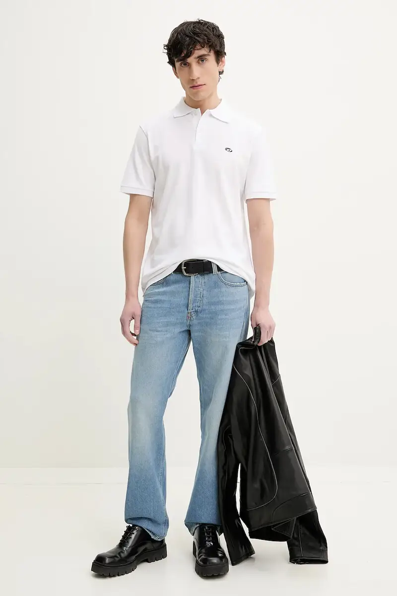 polo in cotone T-REJUST-DOVAL-PJ POLO SHIRT colore bianco A15057.0AIJR miniatura 2