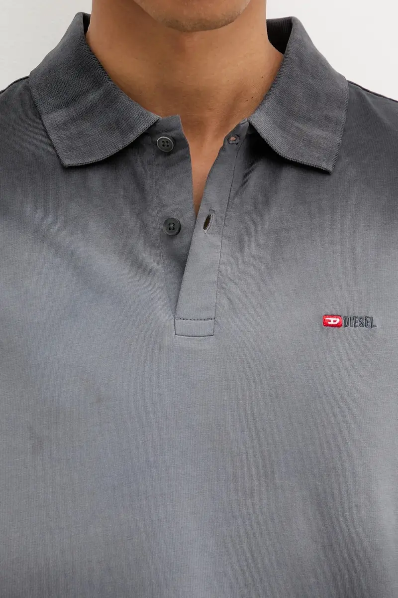 Diesel Polo Uomo Grigio 3249991 miniatura 5