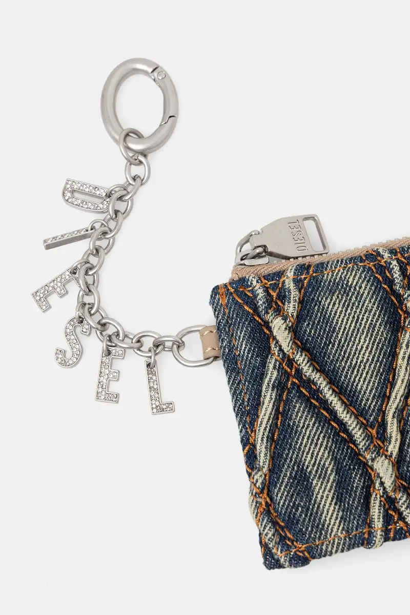 portafoglio CHARM-D CARD HOLDER WITH CHAIN donna colore blu X10417.P5570 miniatura 4