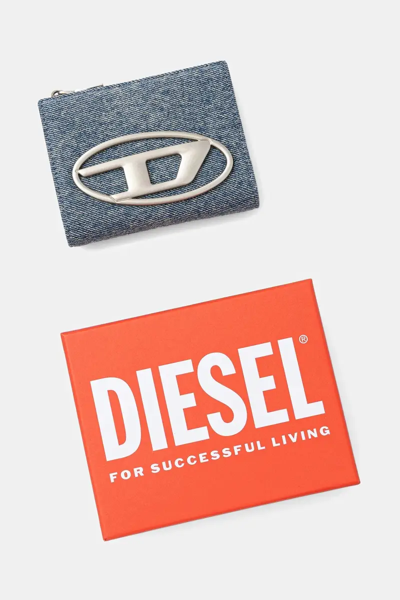 portafoglio in cotone 1DR 1DR BI-FOLD ZIP II donna colore blu X09888.P1730 miniatura 4