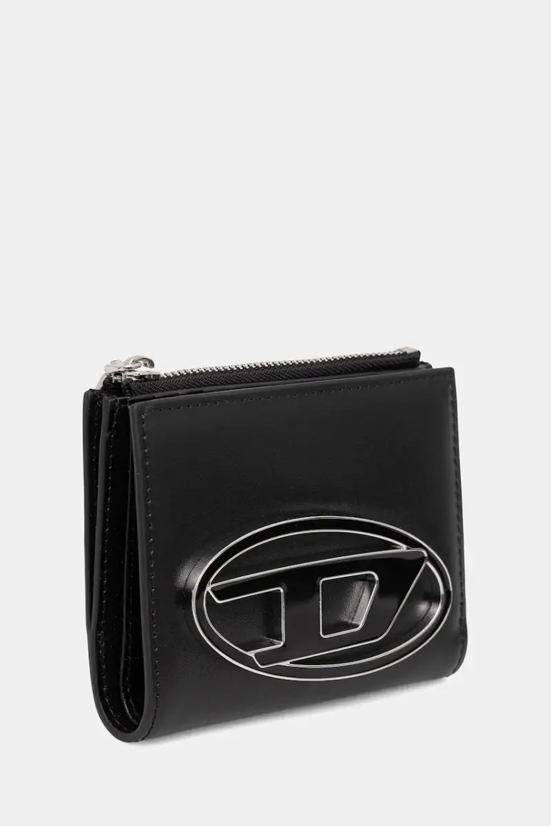 portafoglio in pelle 1DR 1DR BI-FOLD ZIP II donna colore nero X09888.PR818 miniatura 2