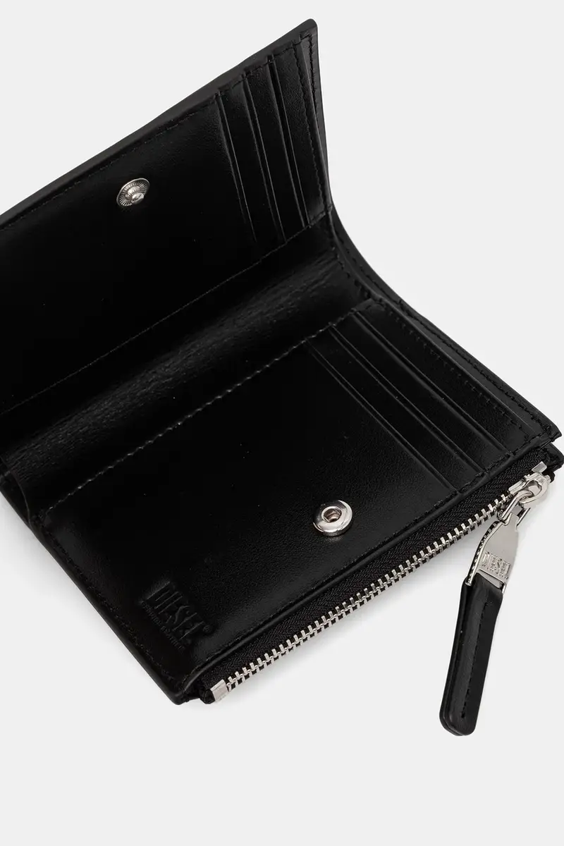 portafoglio in pelle 1DR 1DR BI-FOLD ZIP II donna colore nero X09888.PR818 miniatura 4