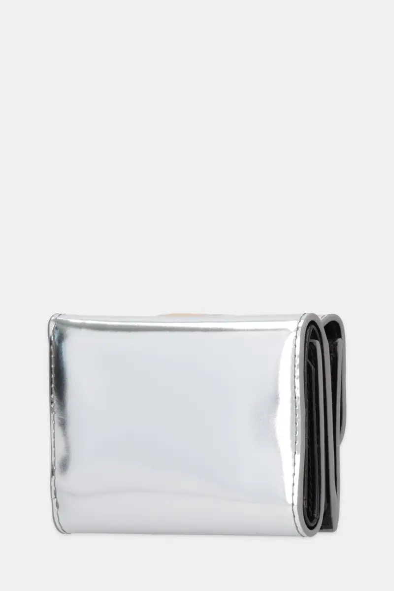 portafoglio in pelle 1DR 1DR TRI FOLD COIN XS II donna colore argento X09887.PS202 miniatura 2