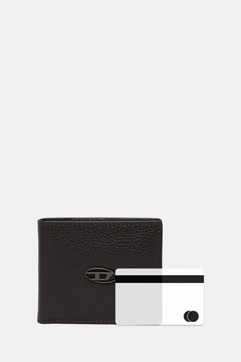 portafoglio in pelle BI FOLD COIN S uomo colore nero X08844.P0685 Marrone miniatura 5