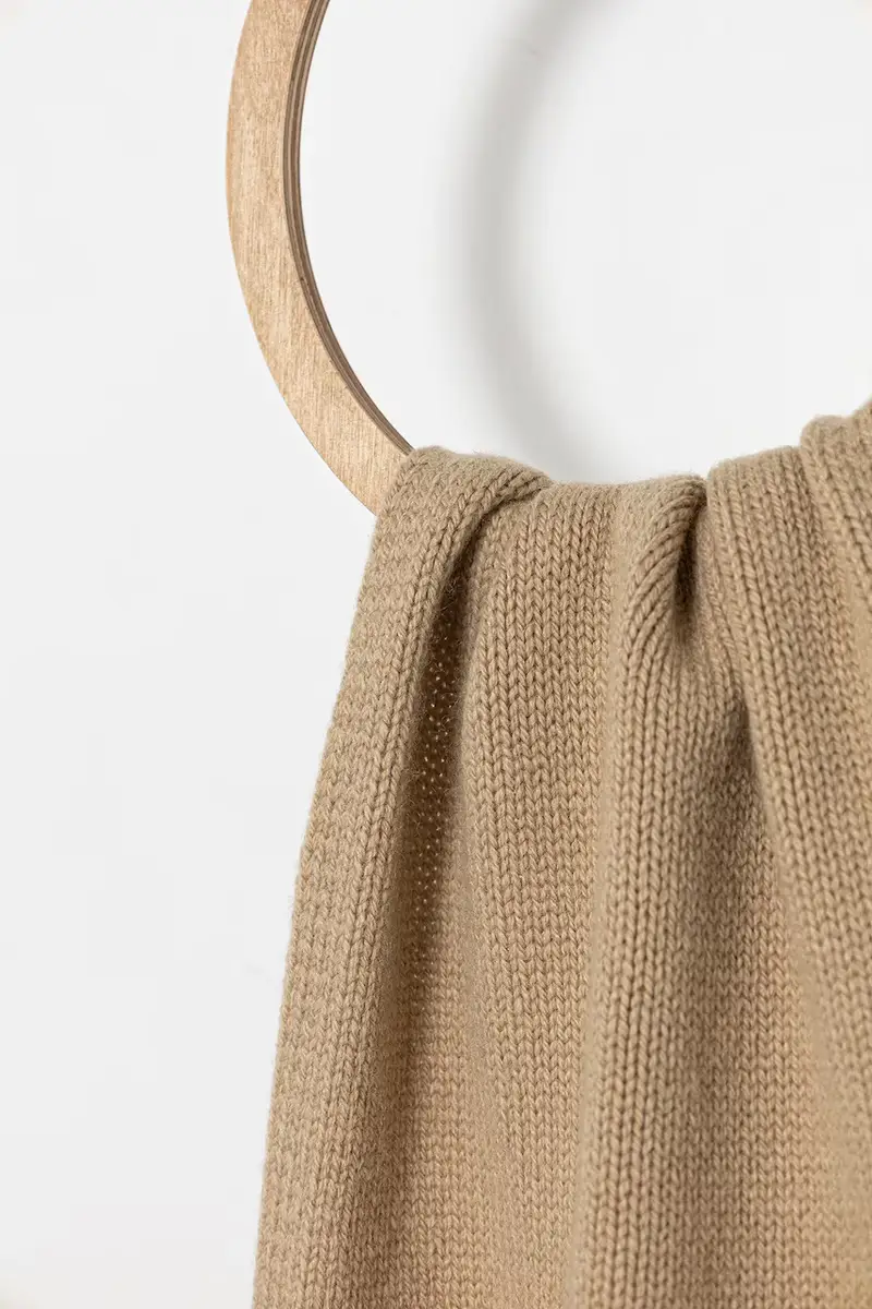 sciarpa in lana K-ARAS colore beige A19691.0KCAE miniatura 2