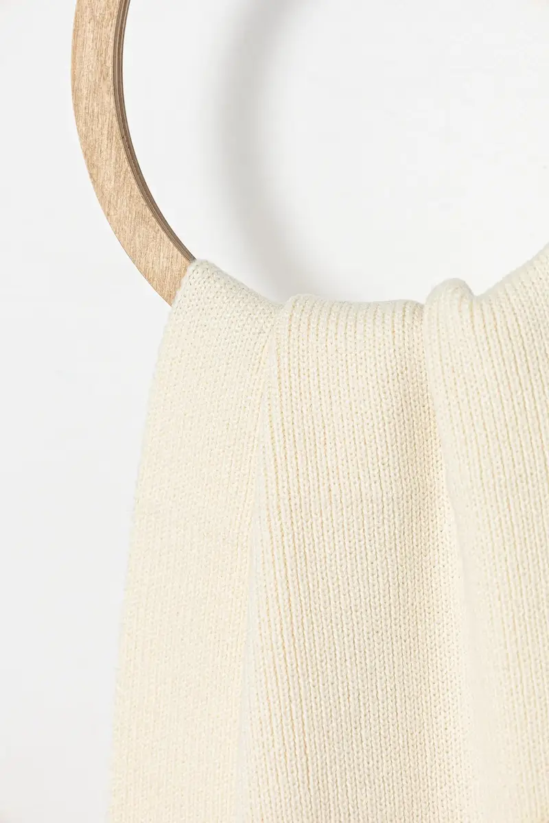 sciarpa in lana K-CODER SCARF colore nero A05165.0DAOB Beige miniatura 2