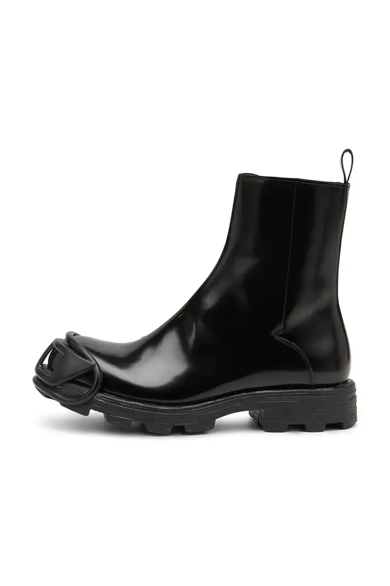 stivaletti alla caviglia in pelle D-Hammer Bt Zip D uomo colore nero Y03254-P5268-H0015 miniatura 4