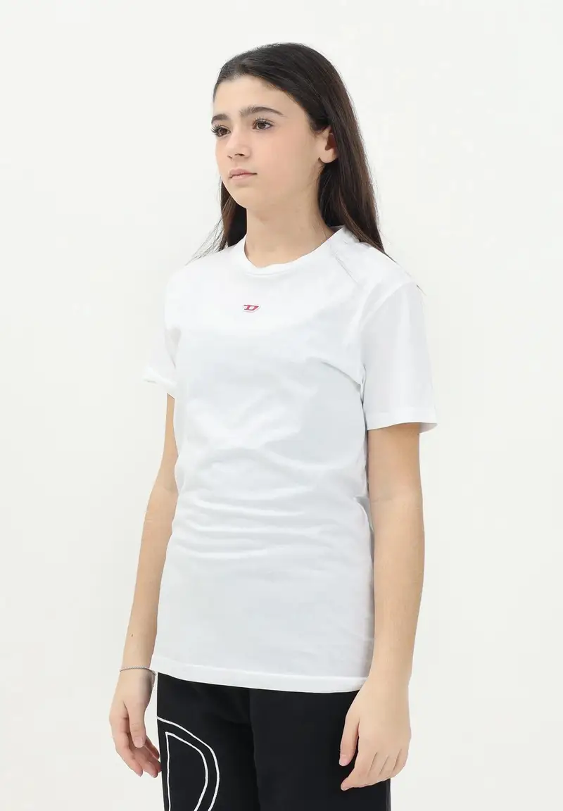 Diesel T-shirt Donna Bianco 921418 miniatura 3