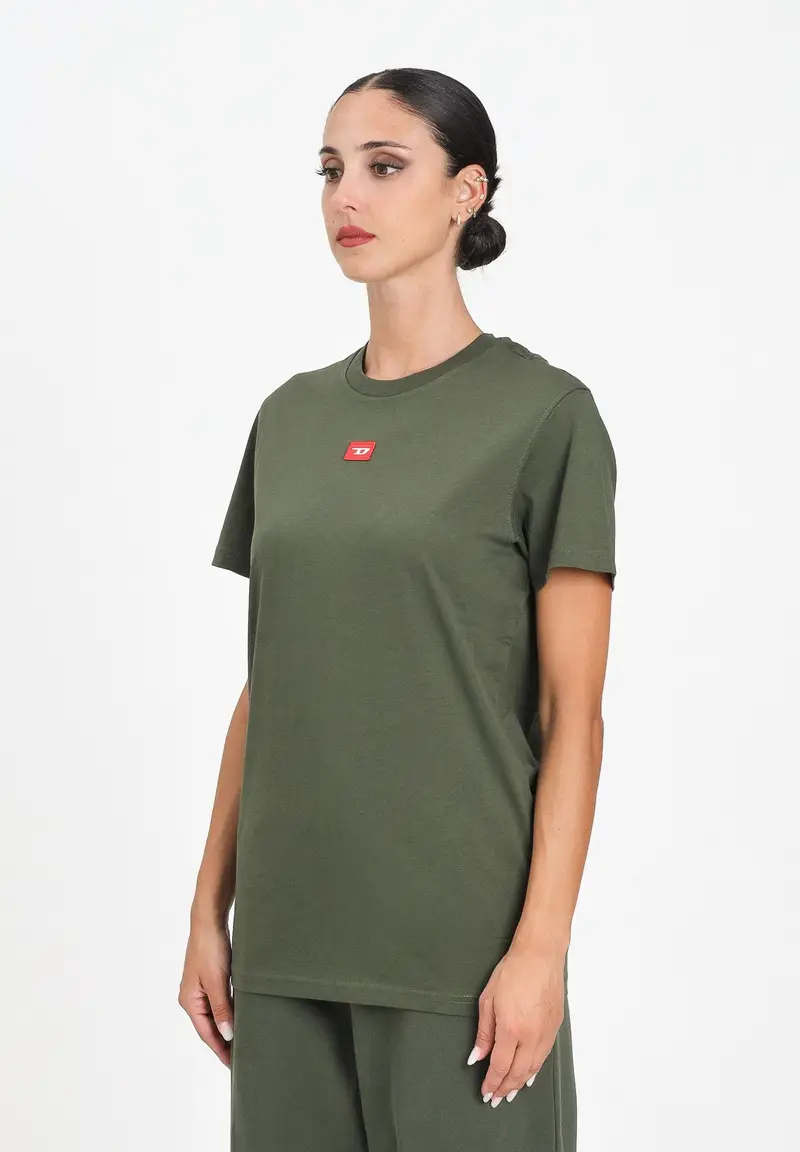 Diesel T-shirt Donna Verde 1883516