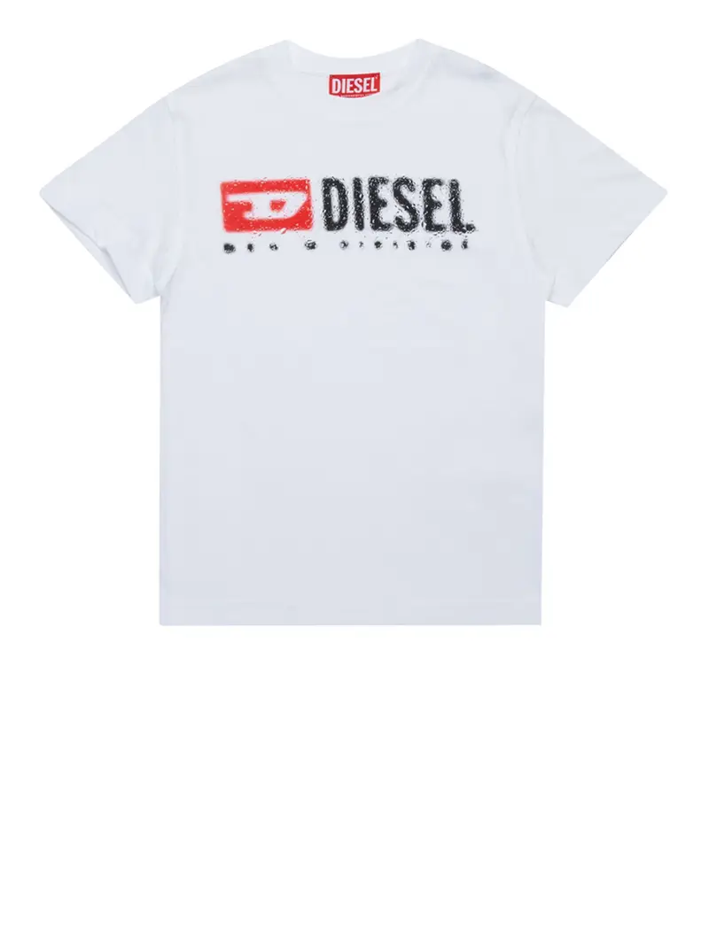 t-shirt diesel da bambino - bianco