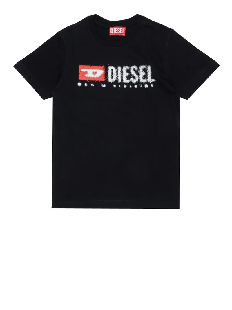t-shirt diesel da bambino - nero