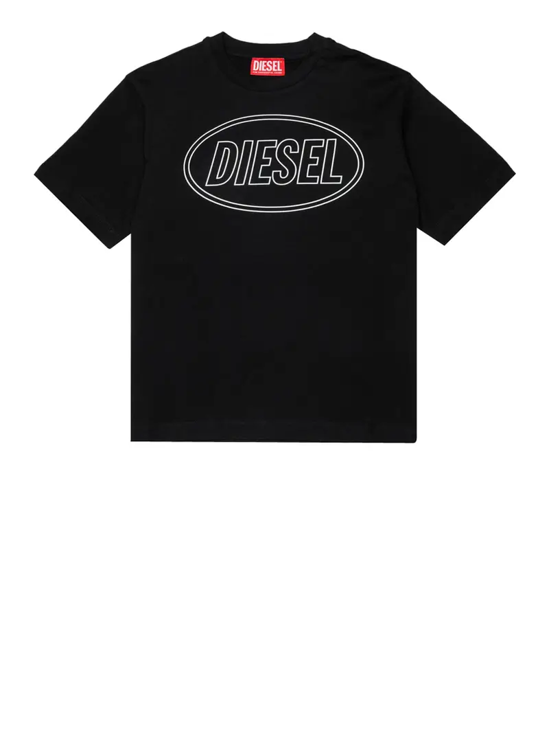 t-shirt diesel da bambino - nero