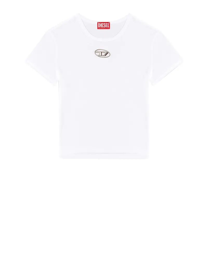 Diesel T-shirt Donna Bianco 3389493