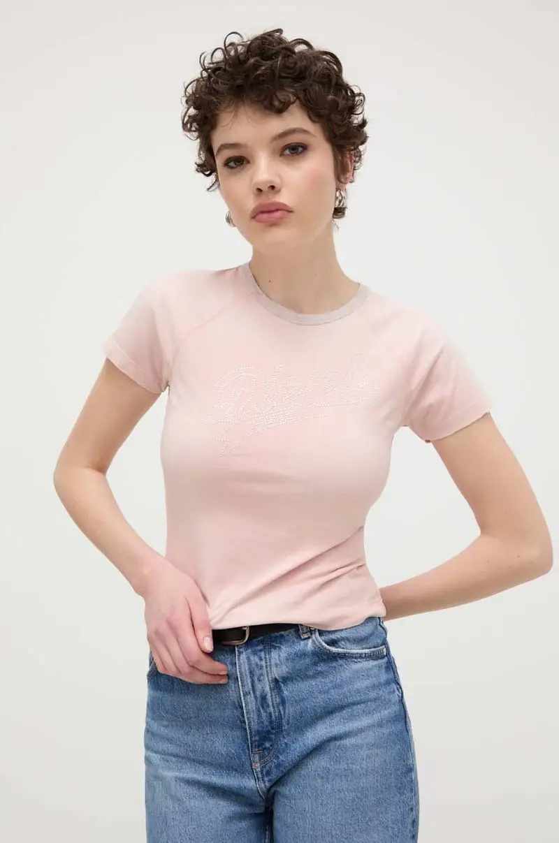 Diesel T-shirt Donna Rosa 2234068