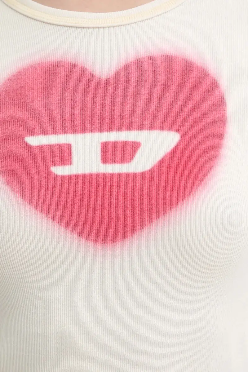 Diesel T-shirt Donna Grigio 3242258 miniatura 5