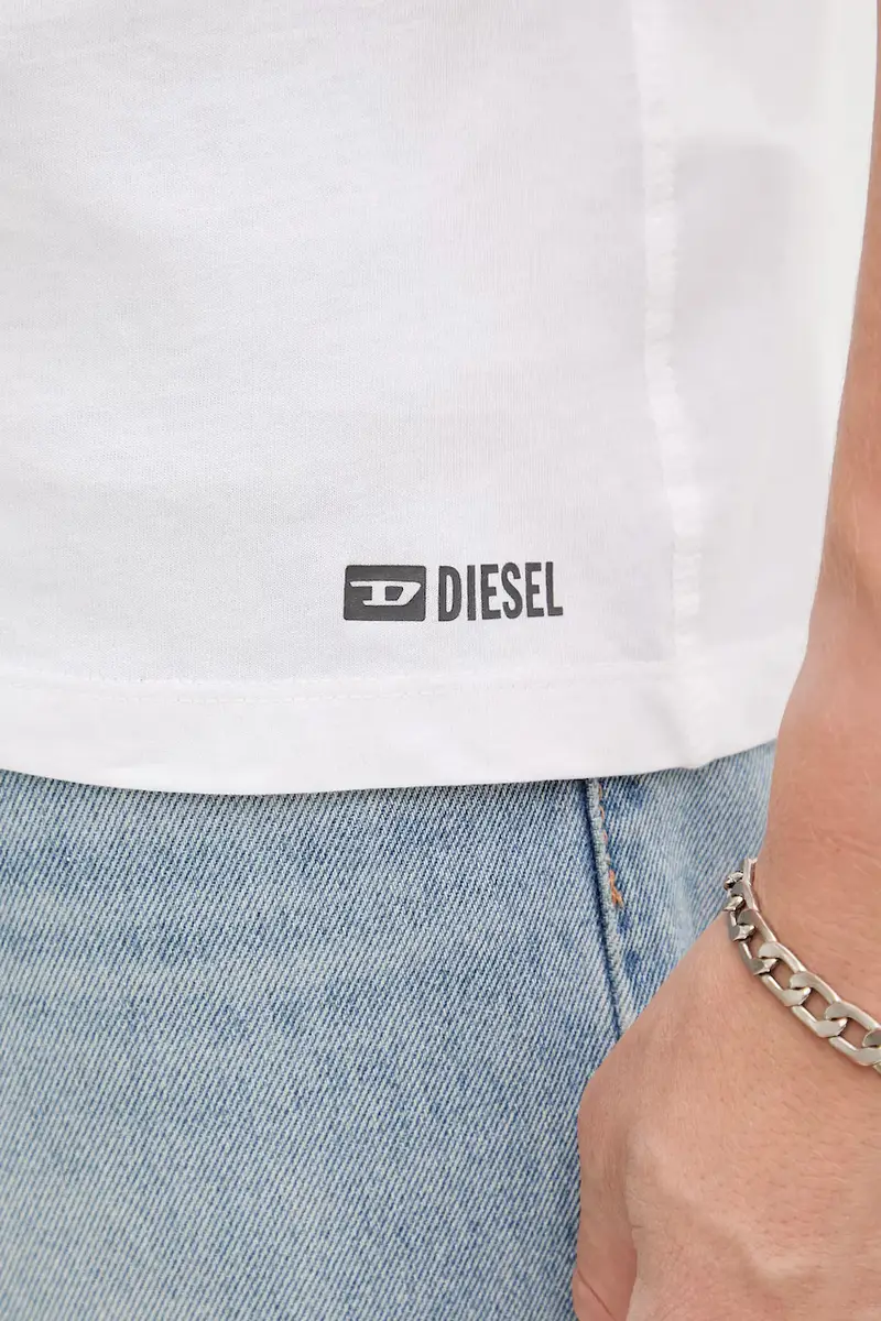 Diesel T-shirt Uomo Bianco 3243189 miniatura 5