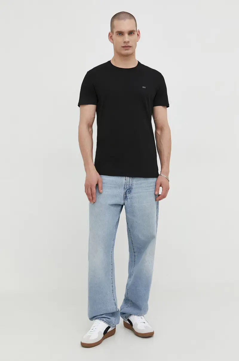 Diesel T-shirt Uomo Nero 3262060 miniatura 2