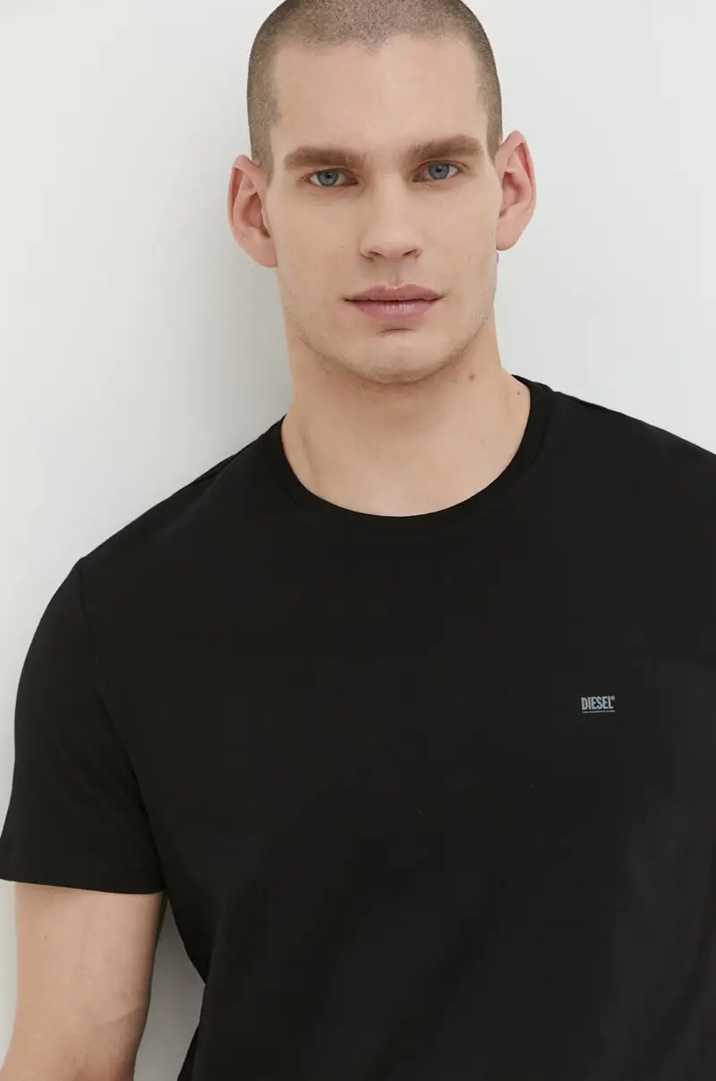 Diesel T-shirt Uomo Nero 3262060 miniatura 4