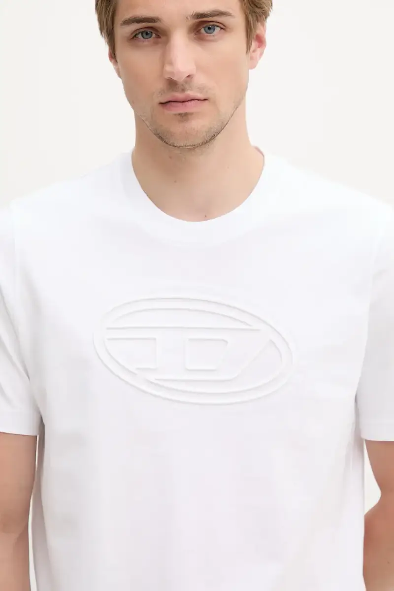 Diesel T-shirt Uomo Bianco 3243190 miniatura 4