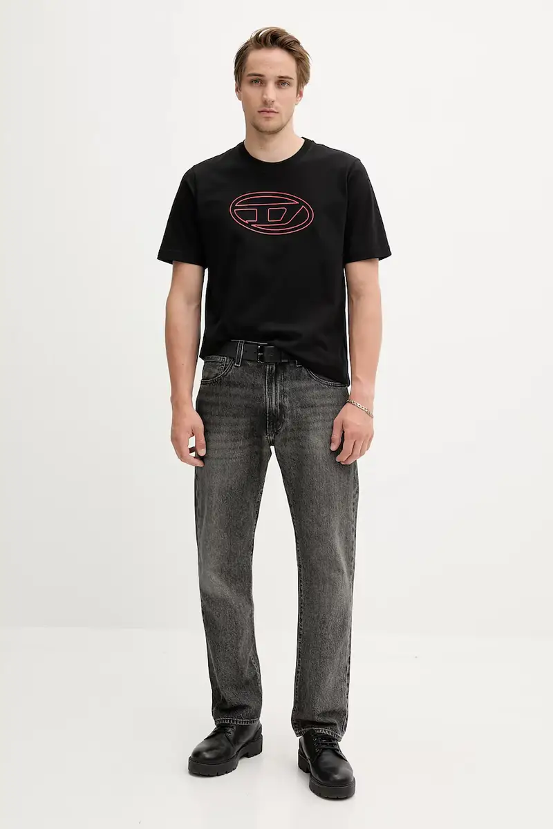 Diesel T-shirt Uomo Nero 3264558 miniatura 2
