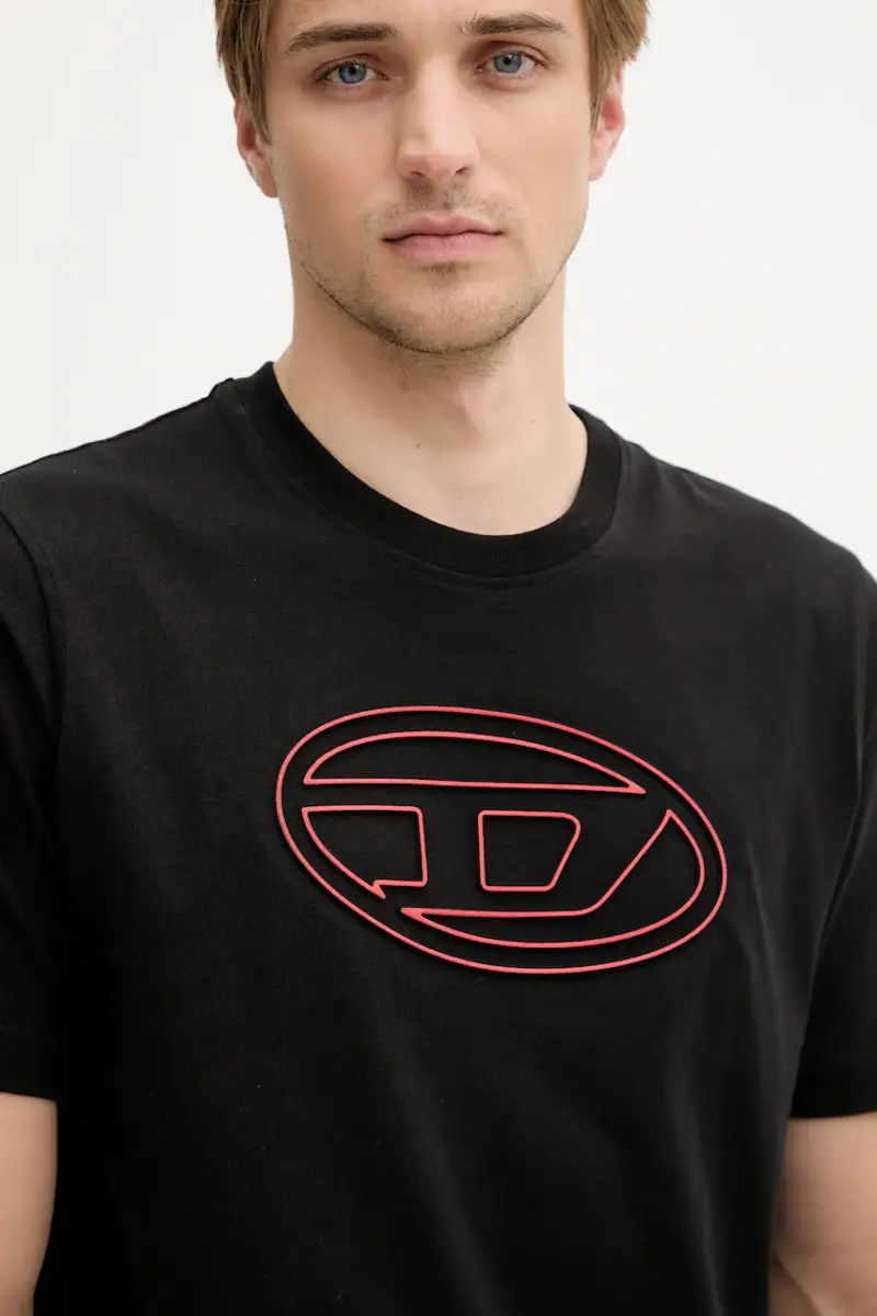 Diesel T-shirt Uomo Nero 3264558 miniatura 4