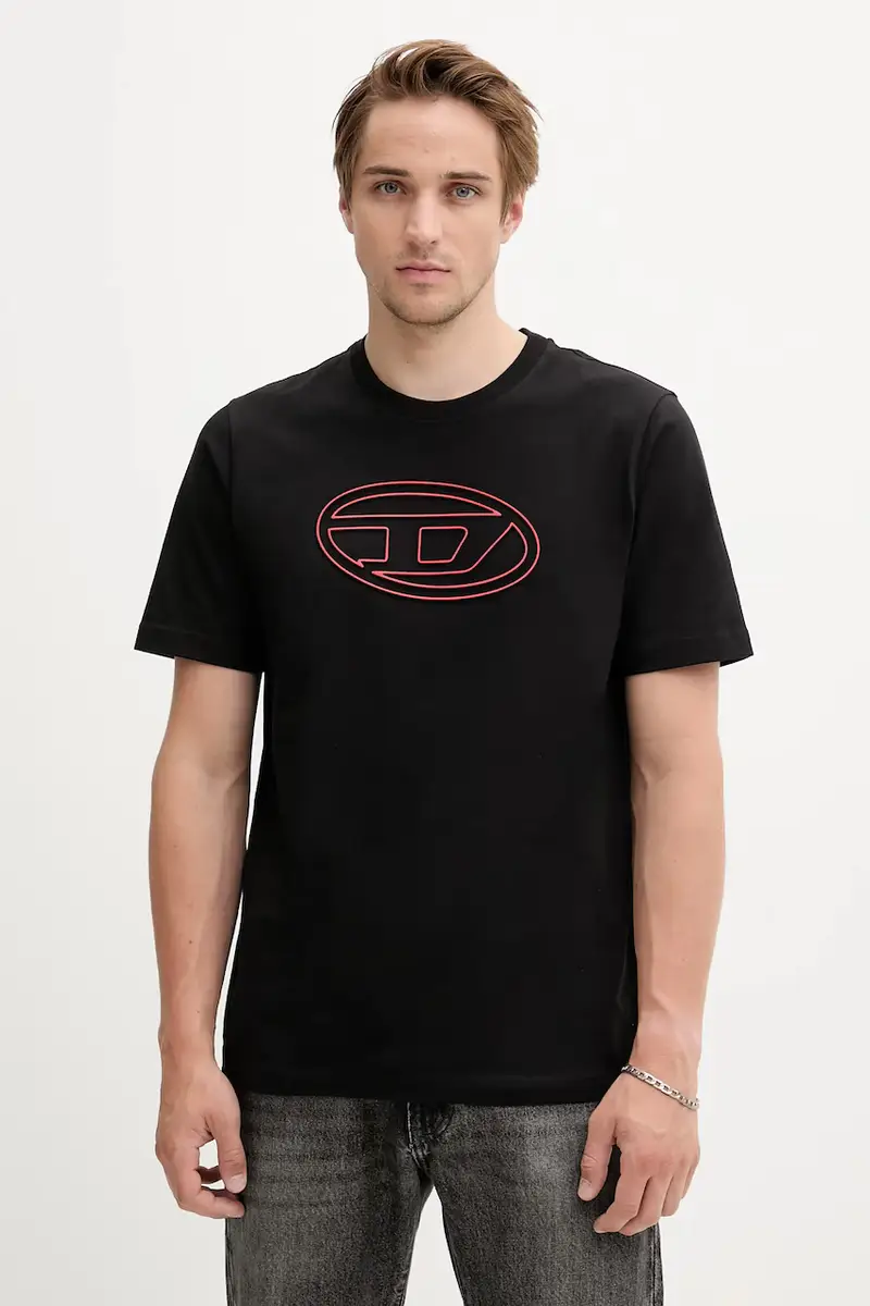 Diesel T-shirt Uomo Nero 3264558